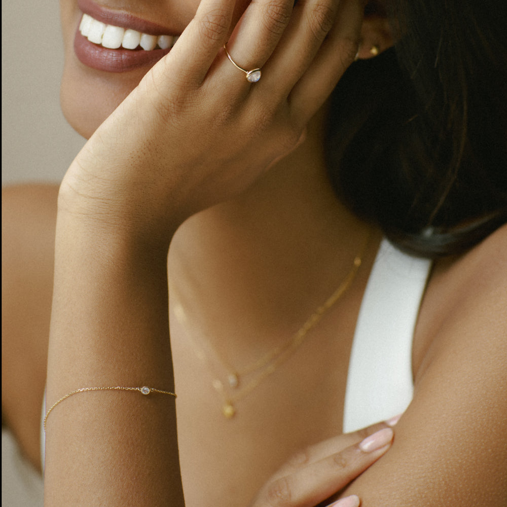 LUXE Classic Crystal Stationed Bracelet - Image 2