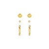 Shell & Wave Hoop Earring Stacking Set