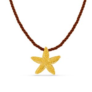 Starfish Twisted Cord Necklace