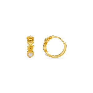Seaside Motif Hoop Earrings