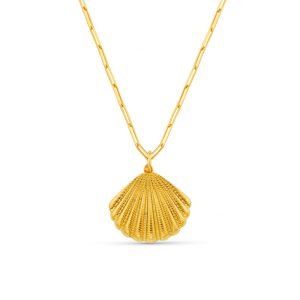 Statement Textured Shell Necklace