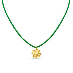 Clover Charm Cord Necklace